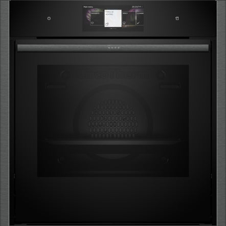 Neff B64VT73G0B Built-In Single Oven with added Steam Function and Slide&Hide Door