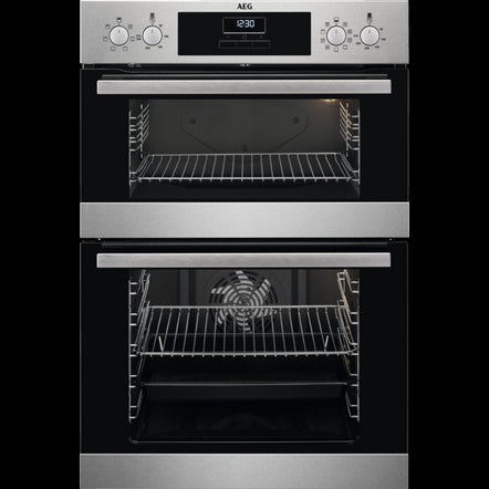 AEG DCB331010M Built-In Double Electric Oven - Stainless Steel