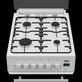 Beko EDG507W 50cm Wide Freestanding Gas Cooker