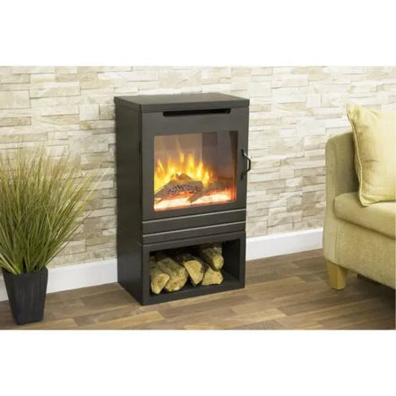 Katell Matfen Electric Stove and Log Store