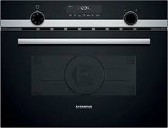 Siemens CM585AGS1B Integrated Microwave Oven with Hot Air